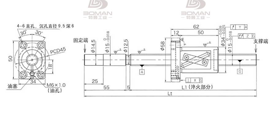 KURODA GG1520AS-BALR-0600A 黑田精工丝杆选型