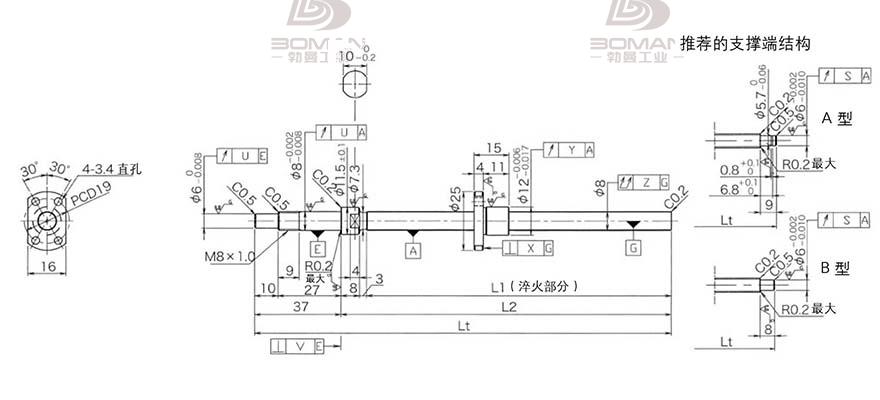 KURODA DP0801JS-HDNR-0180B-C3S 黑田精工丝杆质量怎么样