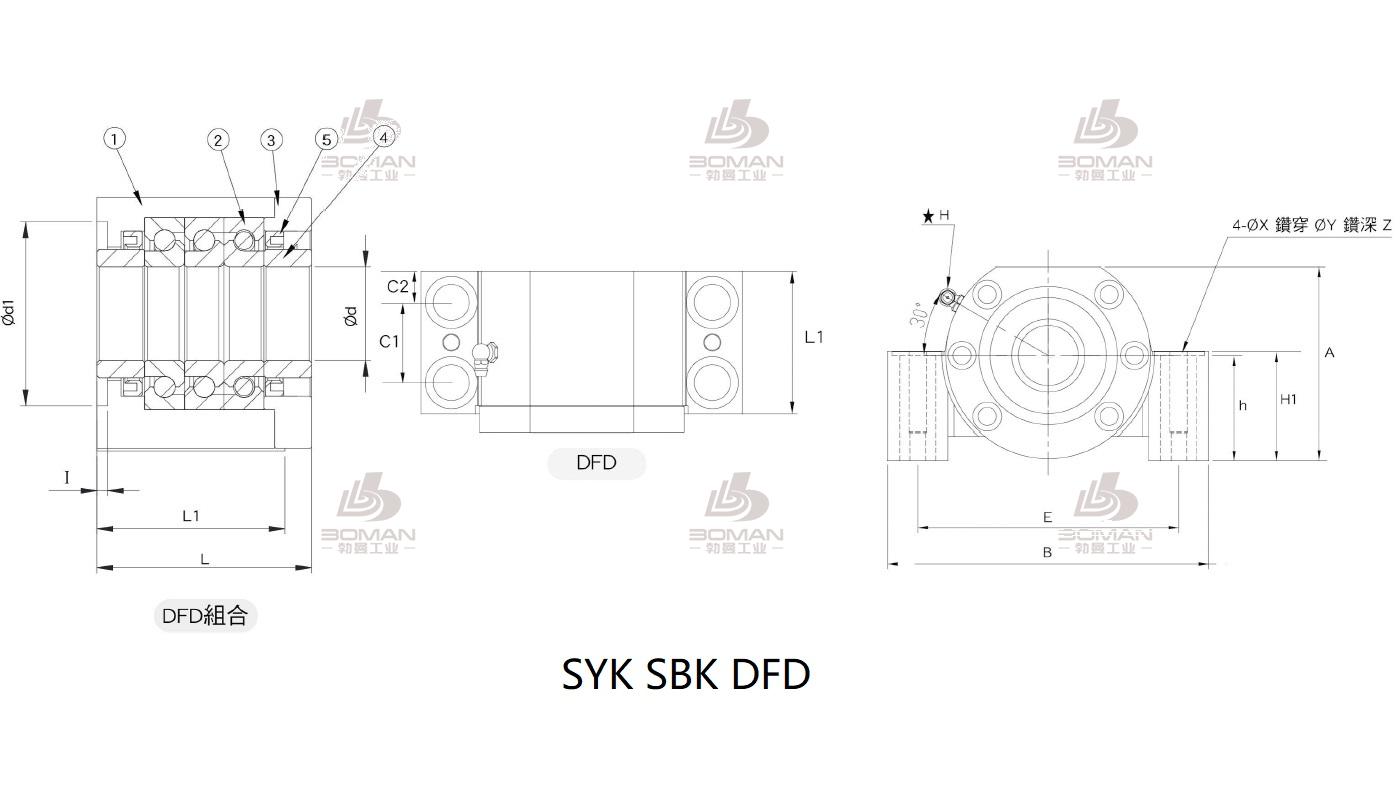 SYK FF15 丝杆支撑座syk