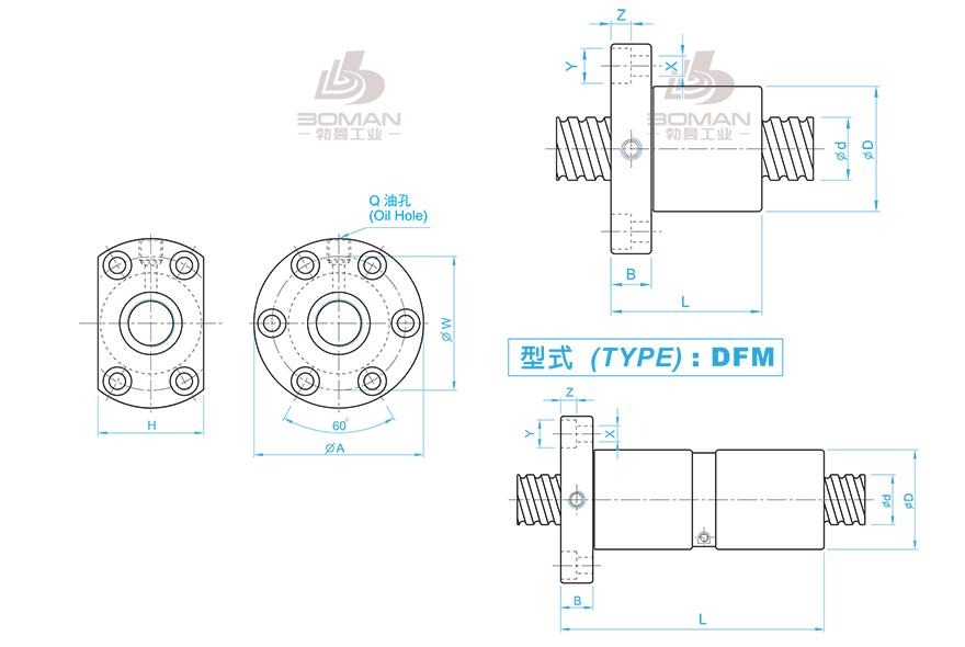 TBI DFM03205-4 tbi丝杆耳机代理