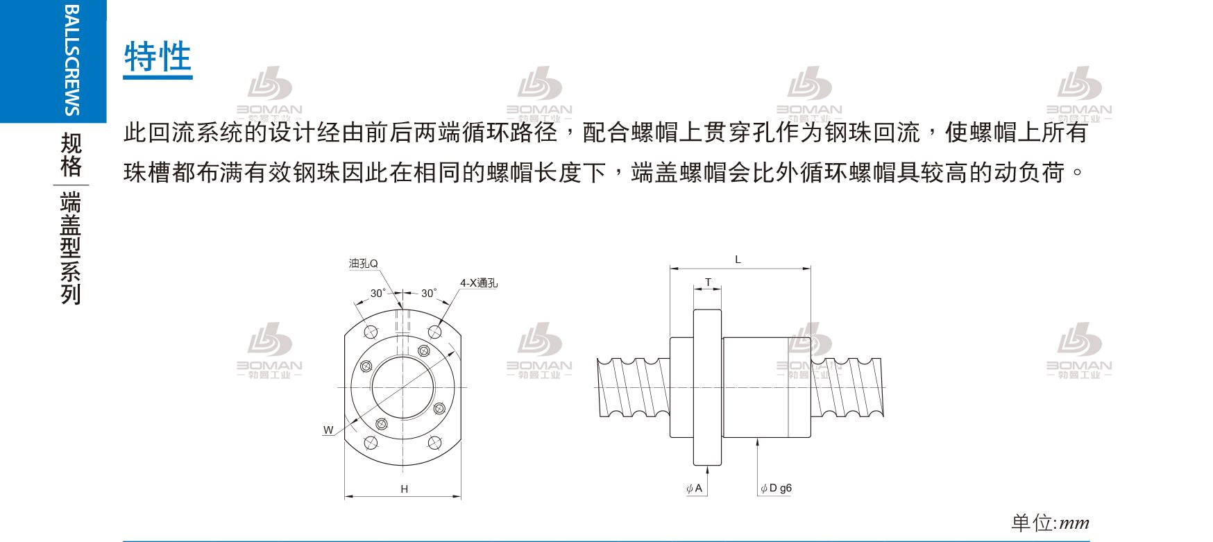 PMI FSKC1616-3.6 pmi滚珠丝杆的轴环作用
