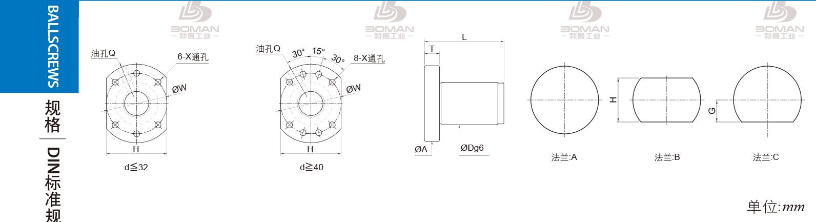 PMI FSDU1516L-3P pmi丝杆型号表